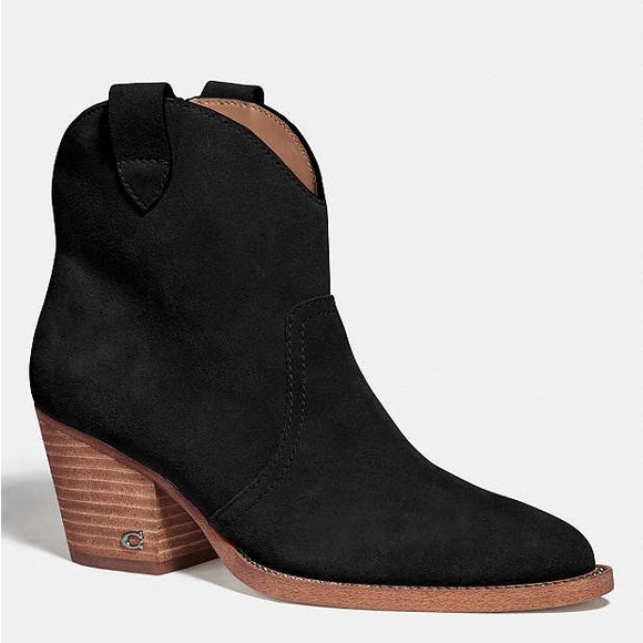 Coach Paige Western Bootie Black 5 NIB - Picture 1 of 5